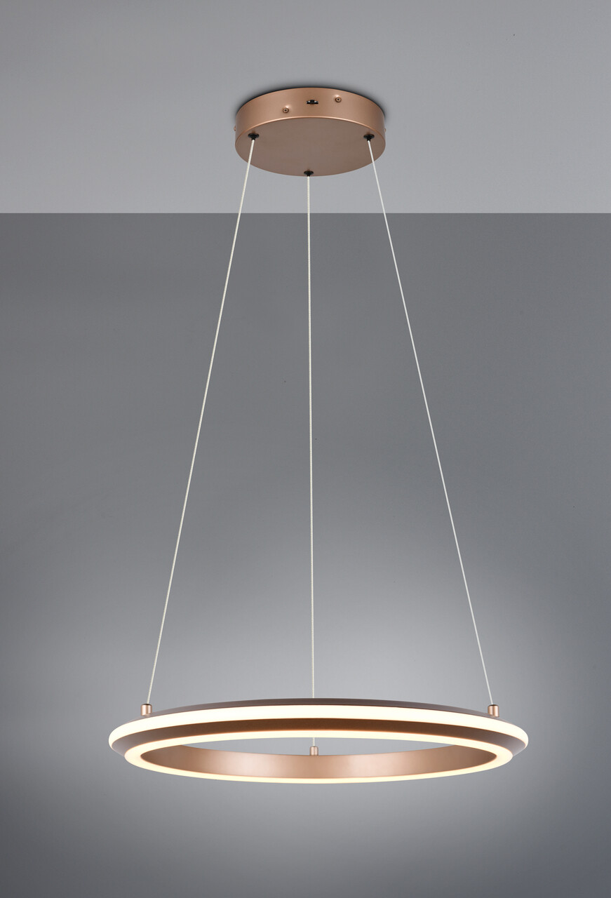 Lustra Amador, TRIO, 45x150 cm, 34W, 1x SMD, metal, aramiu - imagine 7